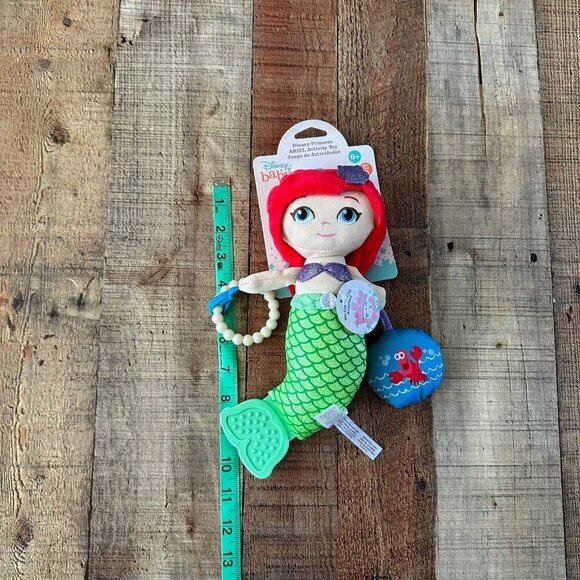Disney Baby Ariel Activity Plush Toy - Perfect For Teething & Cuddling - Picture 3 of 7